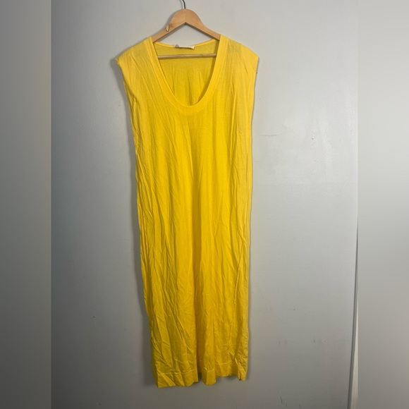 FREE PEOPLE beach Carta Tee Shirt Midi - Yellow size XS - Picture 3 of 7